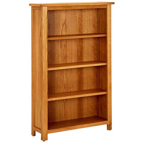 Lusso Casadino - Libreria A 4 Ripiani 70x22x110 Cm In Legno Massello Di Rovere - Foto 2