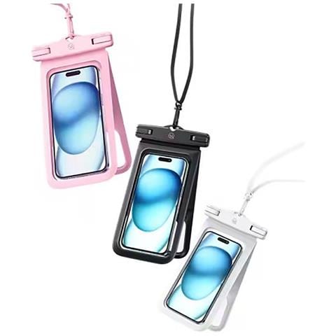 Custodia Impermeabile Ip68 Per Smartphone 7” A Doppia Tasca, Bianco - Foto 2
