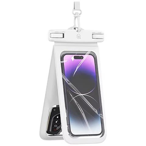 Custodia Impermeabile Ip68 Per Smartphone 7” A Doppia Tasca, Bianco - Foto 1