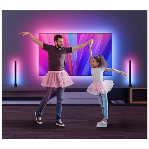 Kit Led Intelligente Per Tv Con Controllo Vocale Wifi E 2 Moduli Laterali - Foto 3