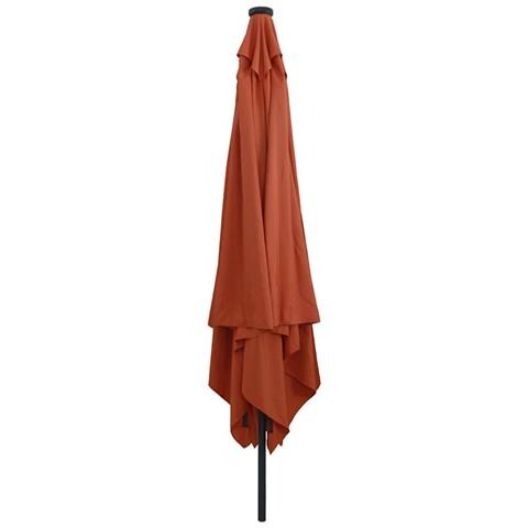 Ombrello da giardino Rosso e Nero 295 x 295 x 245 cm - Foto 2