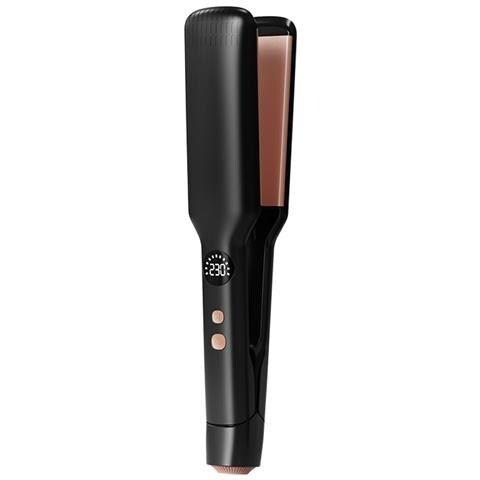 Piastra Per Capelli Professionale A Riscaldamento Rapido Per Uso Domestico - Liscia E Riccia 2 In 1 Black - Foto 2