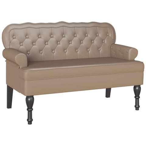 Panca Chesterfield Cappuccino 119.5 x 64.5 x 75 cm - Foto 1