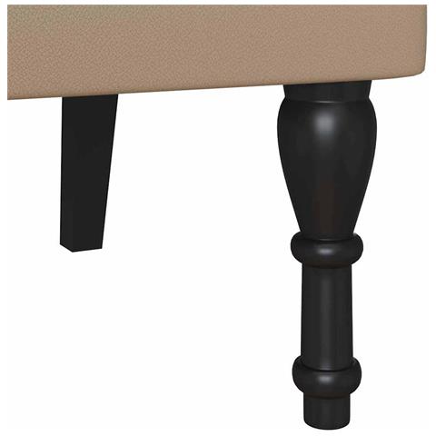 Panca Chesterfield Cappuccino 119.5 x 64.5 x 75 cm - Foto 9