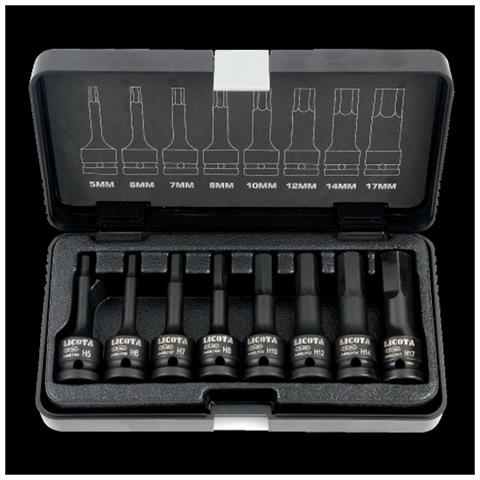 Set Chiavi A Bussola Ad Impatto Ribe 3/8   8 Pezzi  Cr-mo - Foto 1
