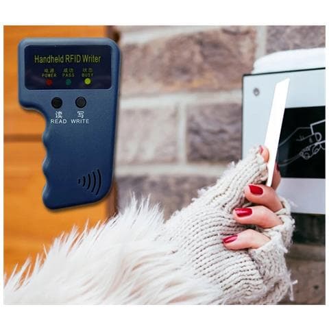 Programmatore Lettore Codificatore Clonatore Rfid 125khz - Compatibile Con Chip T5577 E Em4305 | Facile Da Usare | Set Con 5 Portachiavi E 1 Carta Rfid - Foto 2
