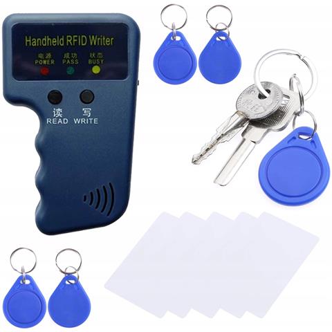 Programmatore Lettore Codificatore Clonatore Rfid 125khz - Compatibile Con Chip T5577 E Em4305 | Facile Da Usare | Set Con 5 Portachiavi E 1 Carta Rfid - Foto 1