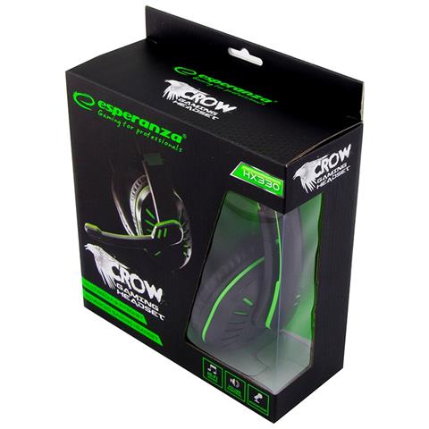 Egh330g Cuffie Con Microfono Archetto Nero, Verde - Foto 3