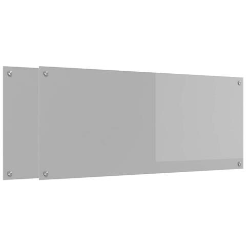 Rivestimento da Cucina 2 pcs Grigio chiaro 120 x 50 cm - Foto 1