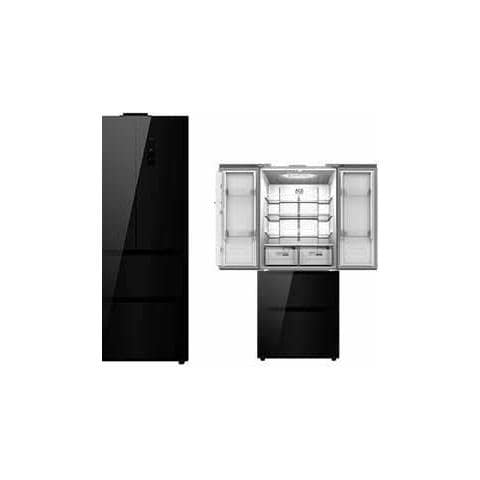 Frigorifero 4 porte No-frost E 425 Litri Vetro /Nero HFD-418CB - Foto 3