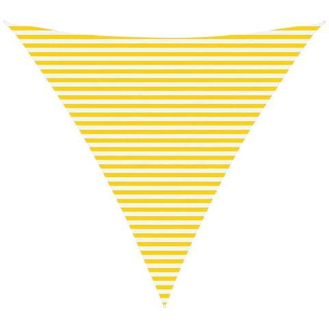 Vela da ombra solare Giallo e Bianco 5 x 5 x 5 m - Foto 1
