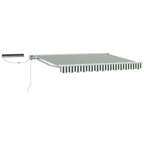 Tettuccio Elettrico Retrattile Verde e Bianco 3 x 2,5 m - Foto 1