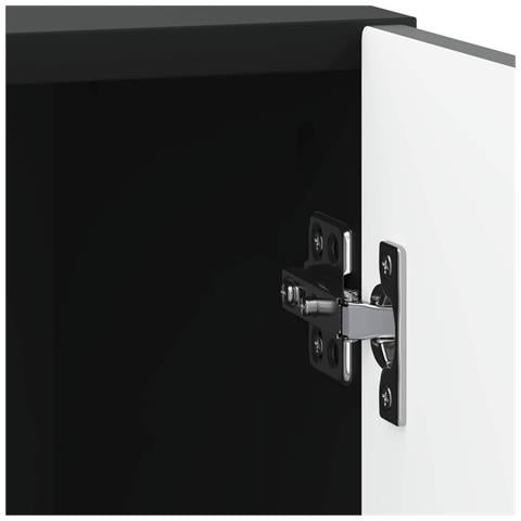 Comodino 2 pcs Nero 43 x 34,5 x 47 cm Legno ingegnerizzato - Foto 9