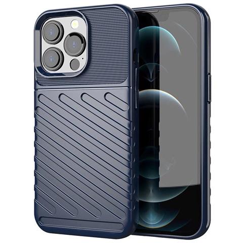 Thunder Case Flessibile, Resistente, Copertura Tpu Per Iphone 13 Pro, Blu - Foto 2