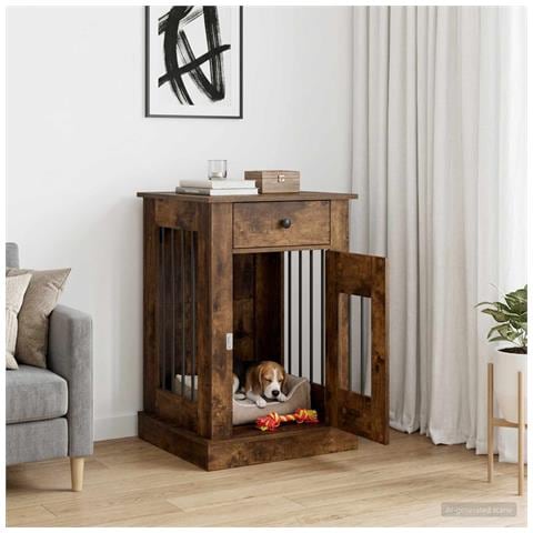 Mobile da cassa per cani Rovere Fumo 50 x 47,5 x 80 cm - Foto 2