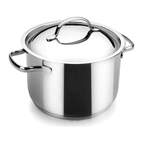 32124 - Pentola base con coperchio, 24 cm, in acciaio inox - Foto 1
