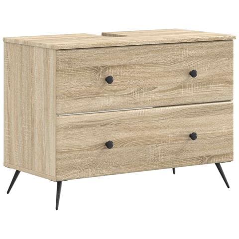 Armadio per Lavabo da Bagno BREDA Rovere Sonoma 82 x 41 x 59 cm - Foto 1