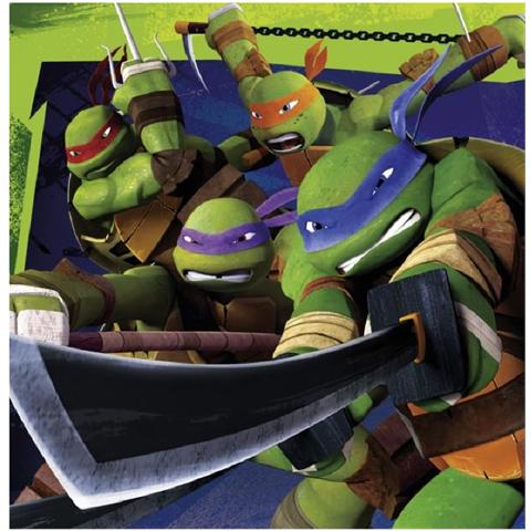Teenage Mutant Ninja Turtles - 20 Tovaglioli Di Carta - Foto 2