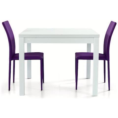 Tavolo Allungabile Bianco Frassinato 90x90cm - Foto 1
