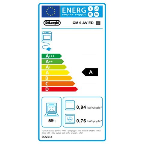 DE LONGHI - Forno Elettrico da Incasso Country CM 9 AV ED Capacità 59 L  Multifunzione Ventilato Colore Avena - ePRICE
