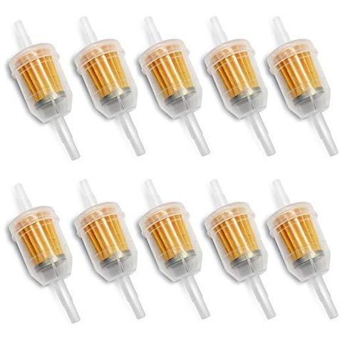 10 Filtro Pezzi Di Carburante Fits 6 Millimetri 8 Millimetri Tubi Benzina Filtro Idoneo Per Rider Lawn Tractor Motori Benzina Filtro Per Moto Scooter. - Foto 1