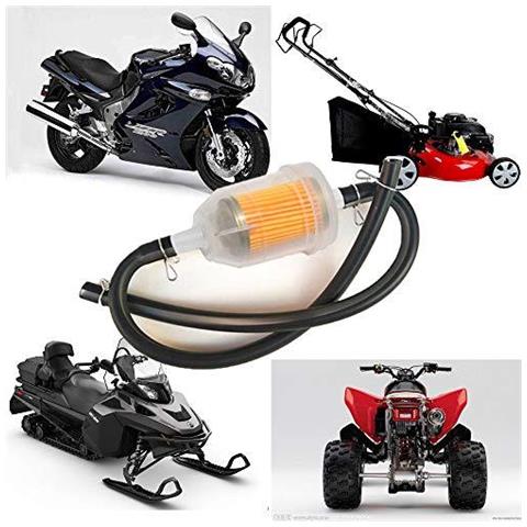 10 Filtro Pezzi Di Carburante Fits 6 Millimetri 8 Millimetri Tubi Benzina Filtro Idoneo Per Rider Lawn Tractor Motori Benzina Filtro Per Moto Scooter. - Foto 4