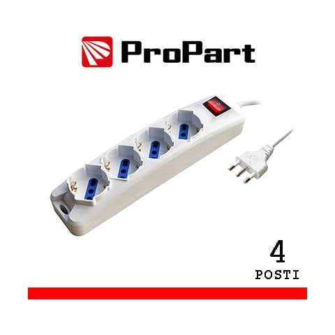 Multipresa 4pos Bipasso / schuko Spina16a +inter 3m - Foto 1