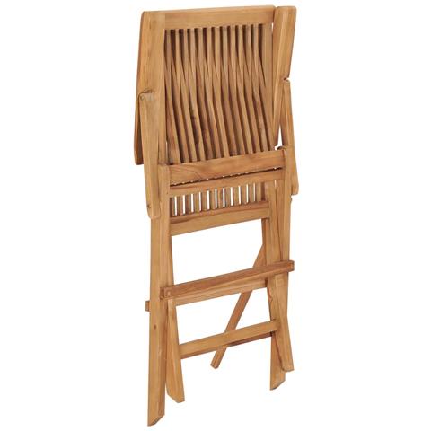 Sedie da Giardino con Cuscini Rosso Vino 2 pz Massello di Teak - Foto 2