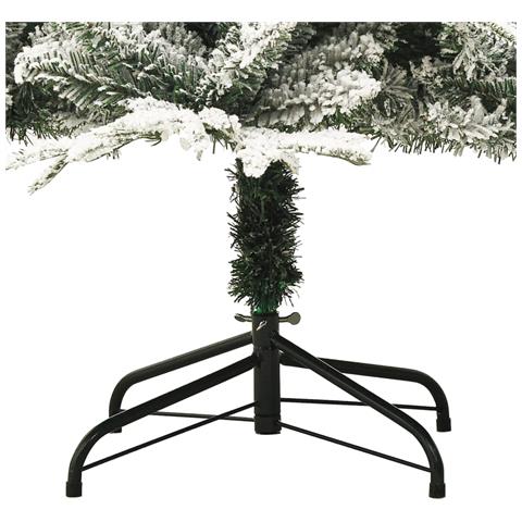 Albero di Natale Artificiale con Neve Verde 150 cm PVC e PE - Foto 2