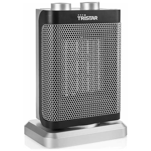 Stuffa Elettrica KA-5065 in Ceramica con 3 Livelli di Potenza Rotante Potenza 1500 W Colore Argento / Nero - Foto 1