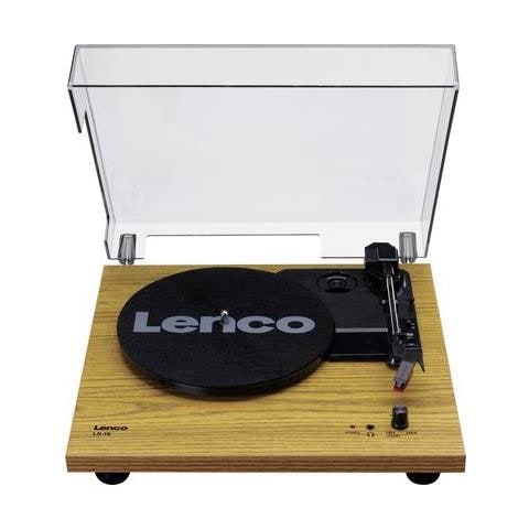 Giradischi LS-10 con Trasmissione a Cinghia Velocità 33,45 Giri /min Semiautomatico Colore Legno - Foto 1