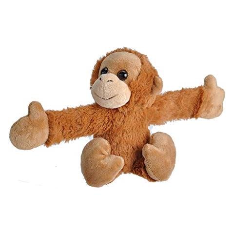 Huggers Orangutan Peluche, Bracciale Slap, Animale Di Peluche, Giocattoli Per Bambini, 8, Marrone Chiaro - Foto 1