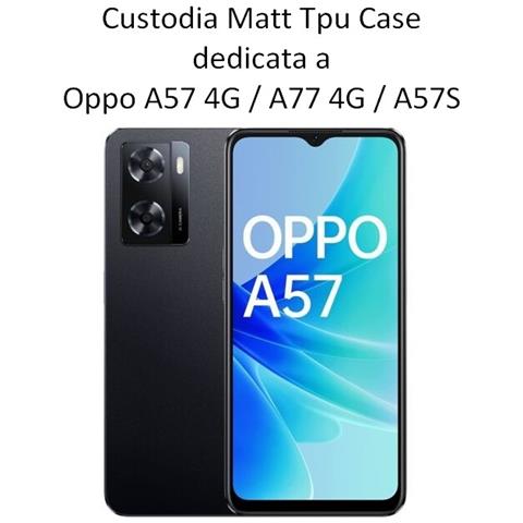 Custodia Tpu Silicone Cover Case Per Oppo A57 4g - A77 4g - A57s Black - Foto 2