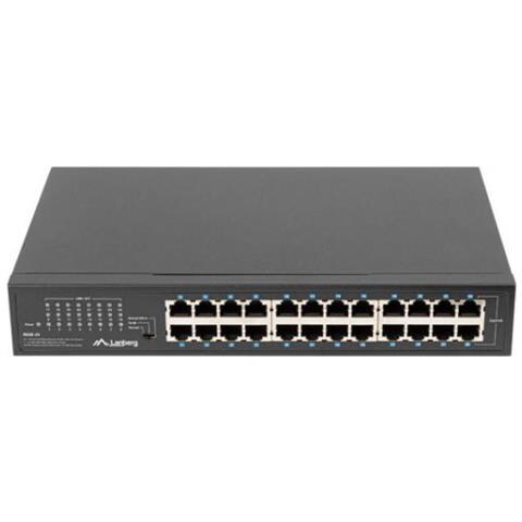Rsge-24 Switch Di Rete Non Gestito Gigabit Ethernet (10/100/1000) 1u Nero - Foto 1