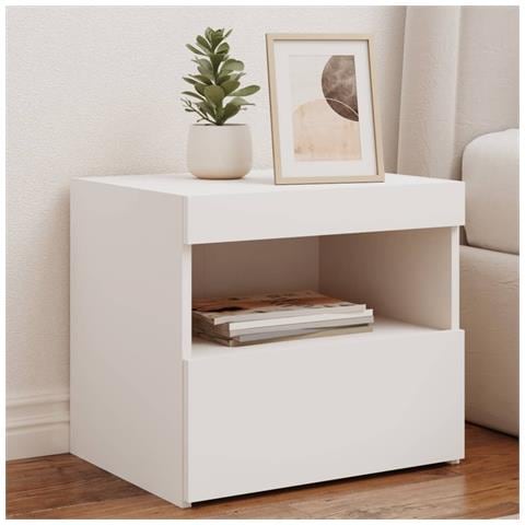 Comodino Con Luci Led Bianco 50x40x45 Cm - Foto 1
