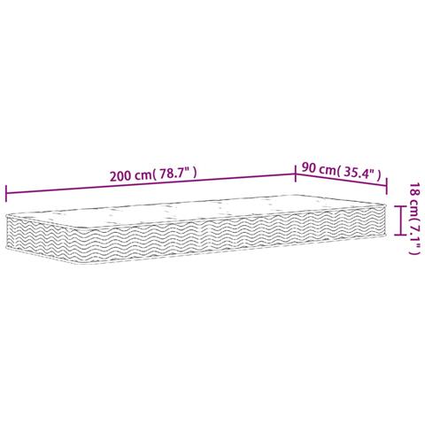 Materasso A Molle Bonnel Medio 90x200 Cm - Foto 2