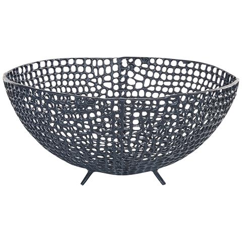 Set Di 2 Vassoi Decorativi Alluminio Nero Krukut - Foto 2