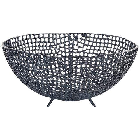 Set Di 2 Vassoi Decorativi Alluminio Nero Krukut - Foto 6