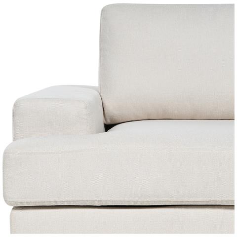 Divano 3 Posti Alla Tessuto Beige Chiaro - Foto 2