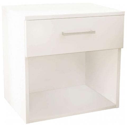 Comodino Da Interno Camera Da Letto In Legno Nobilitato Bilaminato Con Cassetto Davis - Foto 1