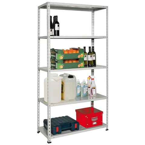 Scaffale Kit Di Montaggio In Metallo 5 Piani L90xp40xh180 Cm Brixo Genius - Foto 1