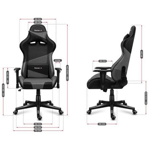 Force 6.2 Sedia da gaming per PC Seduta a dondolo (culla) Nero, Rosso - Foto 17