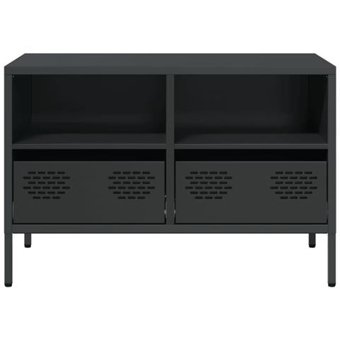 Mobile Tv Nero 68x39x43,5cm In Acciaio Laminato A Freddo - Foto 10