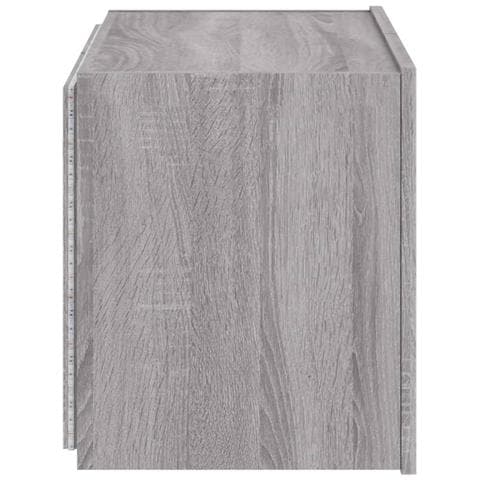 Mobile TV a Parete con Luci LED Grigio Sonoma 60x35x41 cm - Foto 2