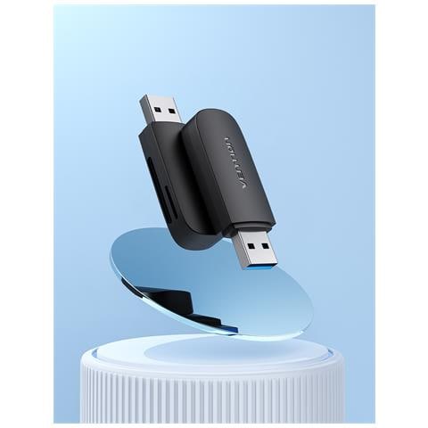 CLGB0 lettore di schede USB 3.2 Gen 1 (3.1 Gen 1) Nero - Foto 2