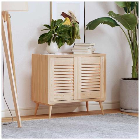Ante Con Design A Lamelle 2 Pz 39,5x29,5 Cm In Legno Di Pino - Foto 3