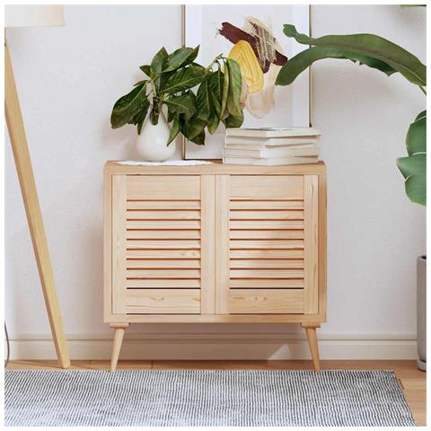 Ante Con Design A Lamelle 2 Pz 39,5x29,5 Cm In Legno Di Pino - Foto 1