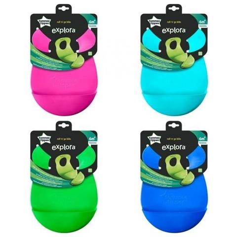 Tommee Tippee Bavaglino Silicone Roll'N'Go 6M+ - Foto 1