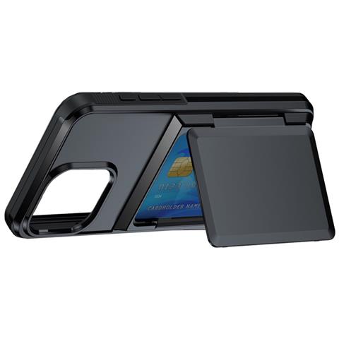 Custodia Protettiva Con Porta Carte Per Iphone - Nero   Iphone 11 Pro Max - Foto 2