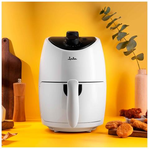 JEFR1223 friggitrice Singolo 2 L Indipendente 1000 W Friggitrice ad aria calda Nero, Bianco - Foto 2